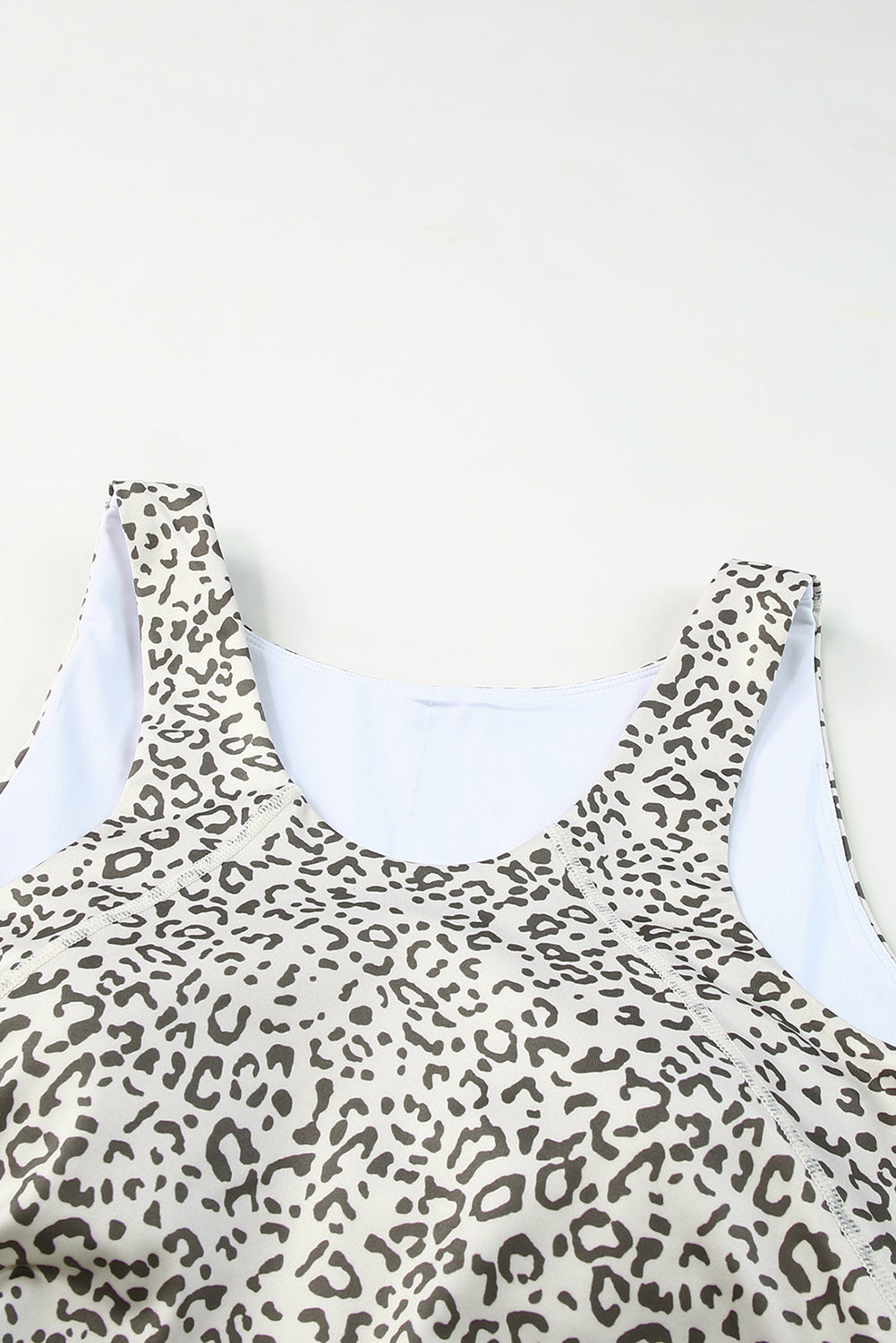 Active Leopard Tank and High Waist Shorts Set