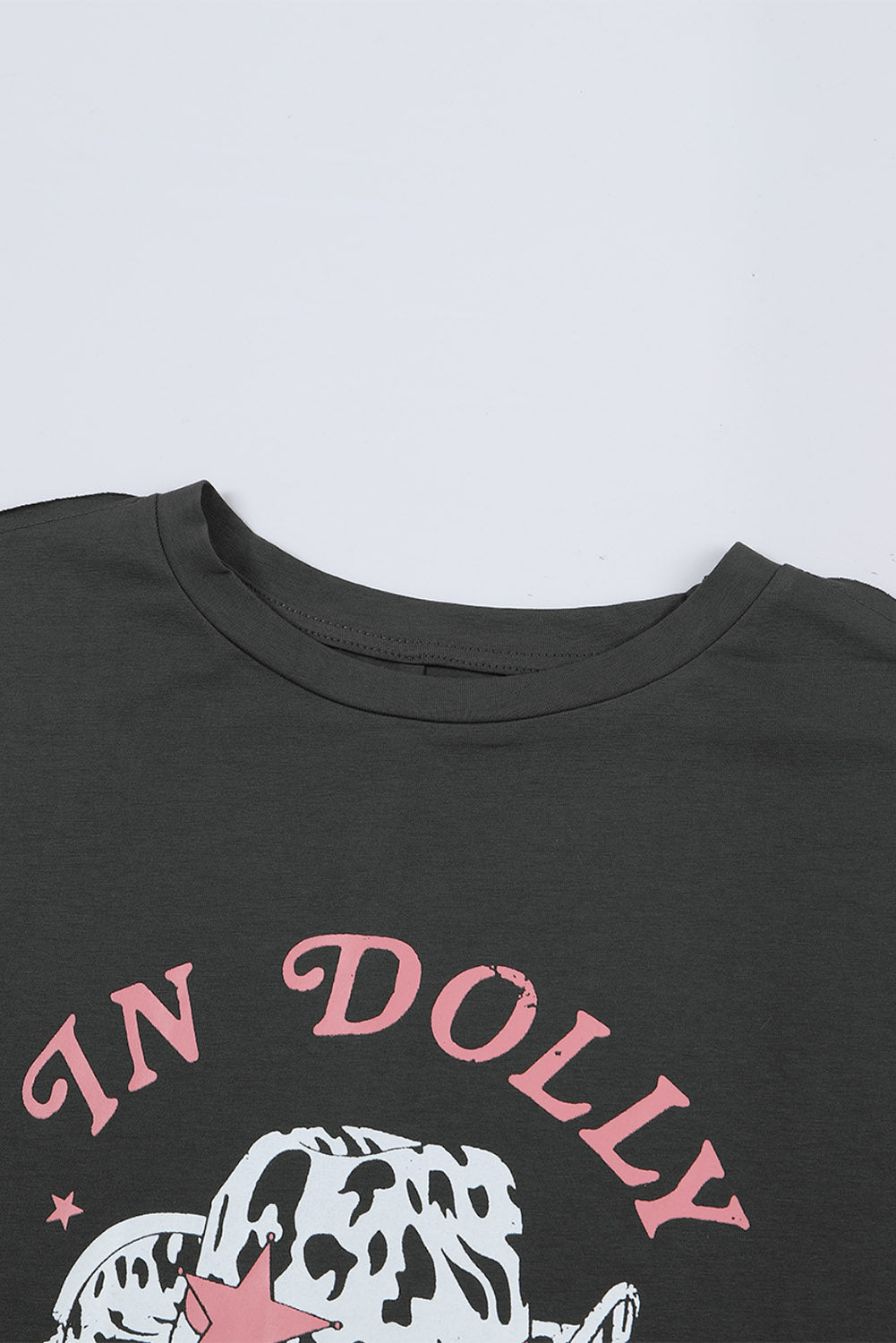 WE TRUST IN DOLLY Western Fashion Graphic Tee