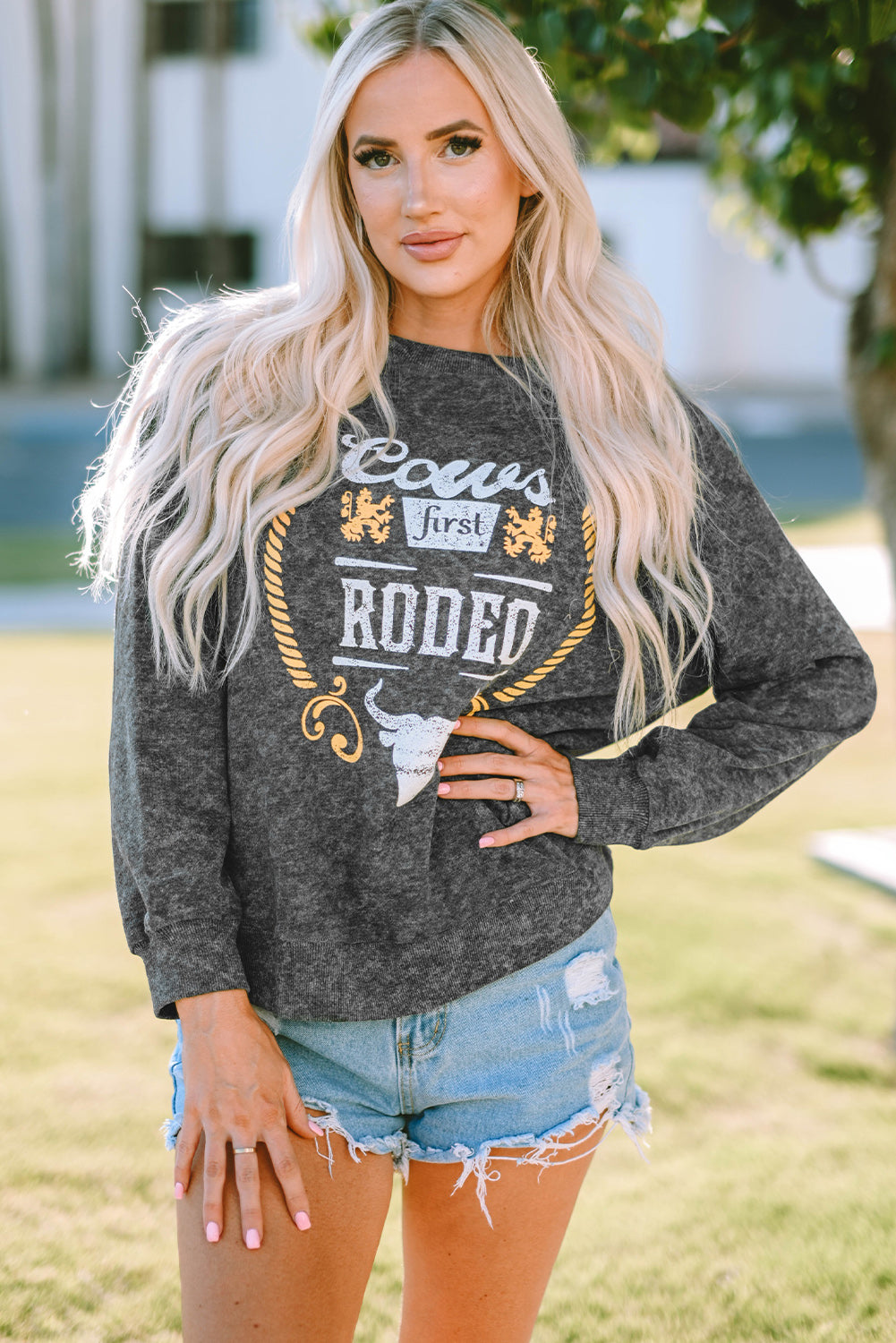 Coors Banquet RODEO Graphic Mineral Washed Sweatshirt