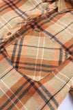 Plaid Pocket Buttoned Long Sleeve Shirt