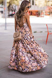 Floral Print Scoop Back Maxi Sundress