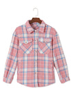 Plaid Flap Pocket Flannel Shacket