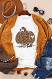 Sweet Floral Pumpkin Graphic Tee