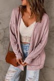 Drop Shoulder Textured Cardigan