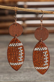 Rhinestone Rugby Dangle Earrings