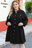 Robe chemise tunique noire