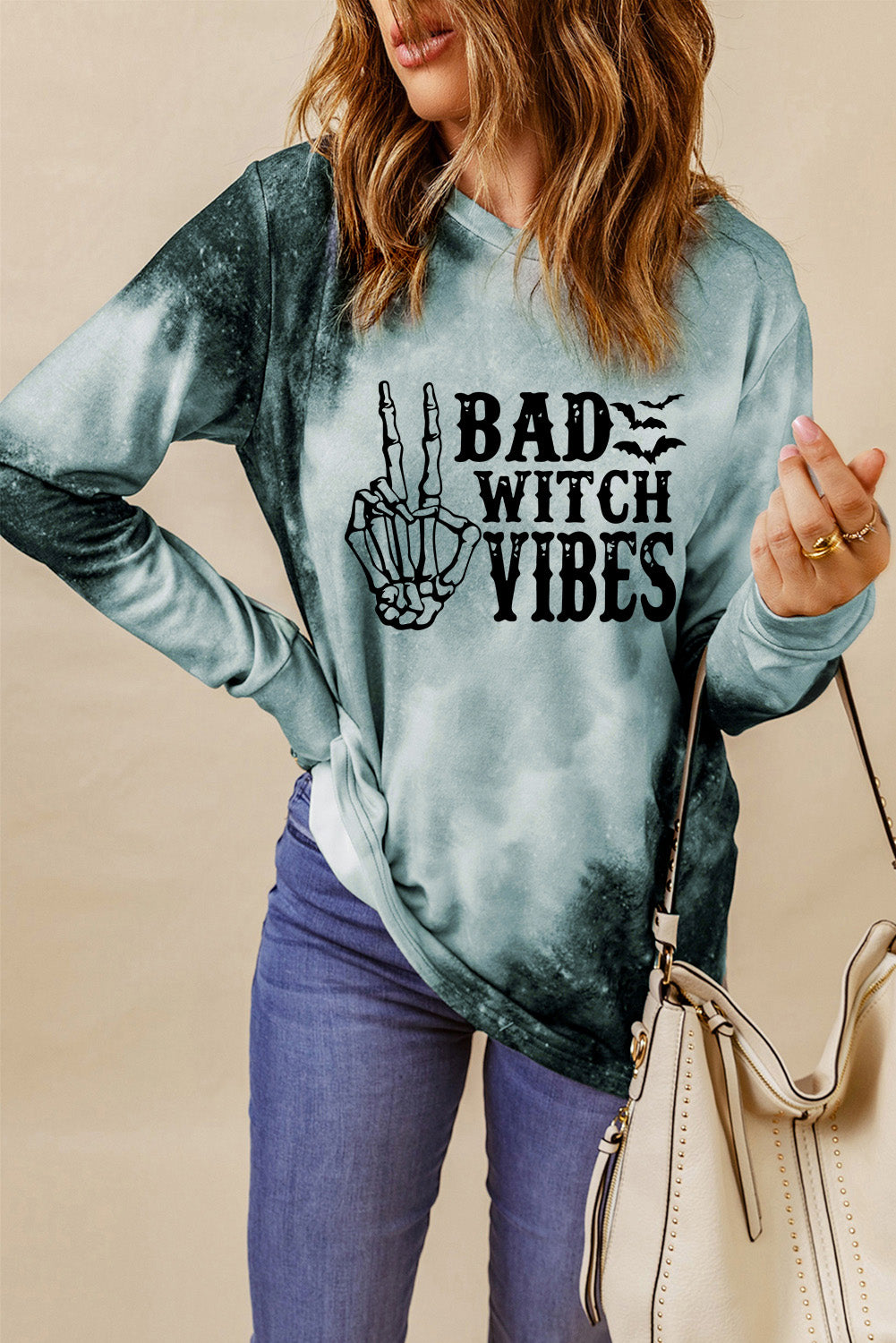 Ombre Tie-dye Long Sleeve Top