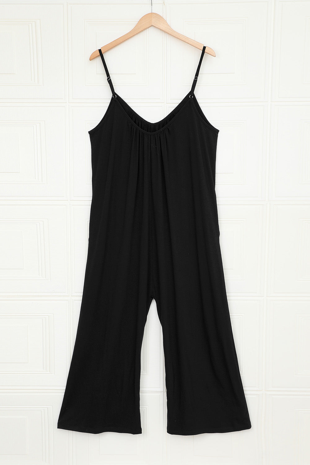 Spaghetti Straps Wide Leg Pocketed Jumpsuits