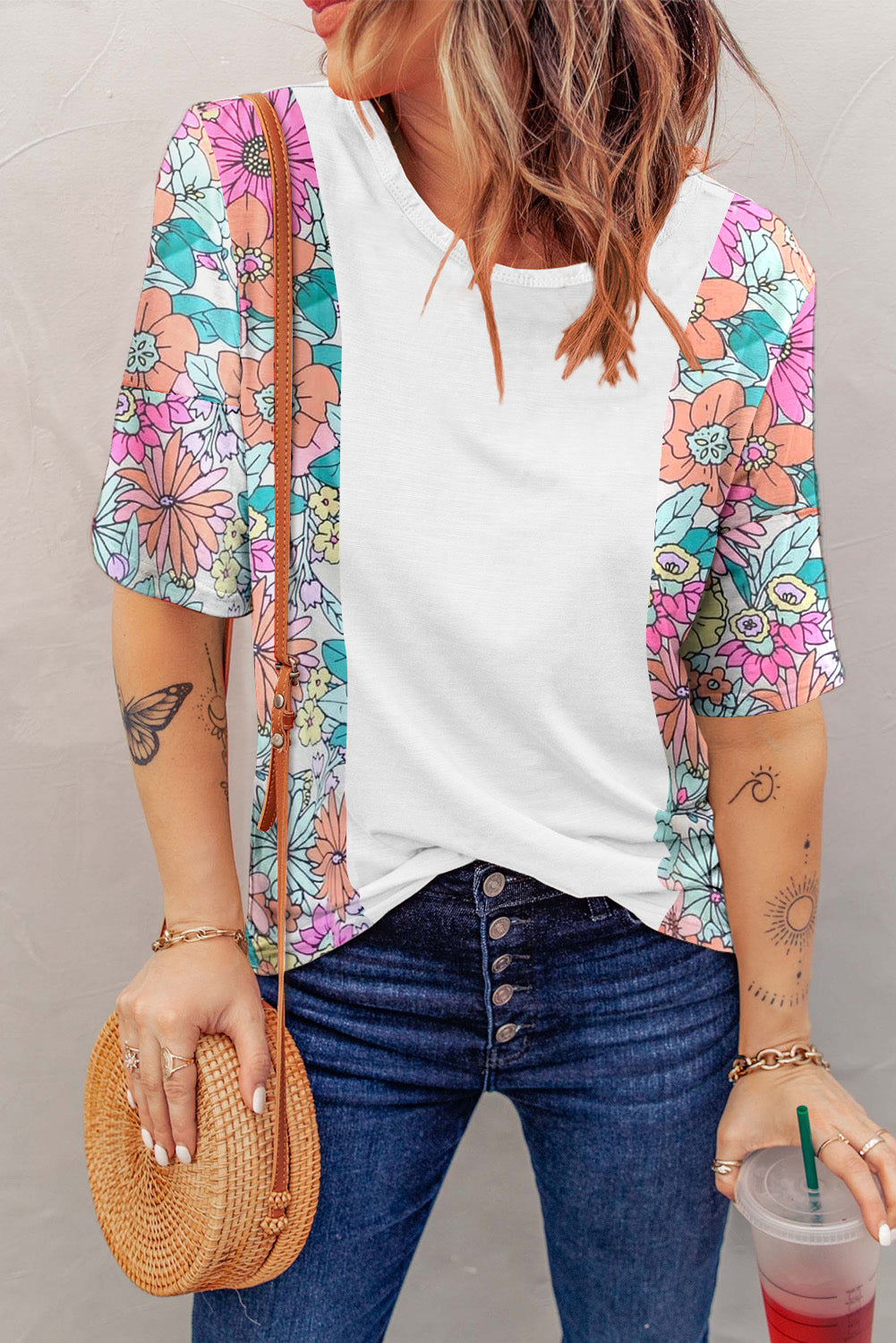 Floral Print Sleeveless Tank Top