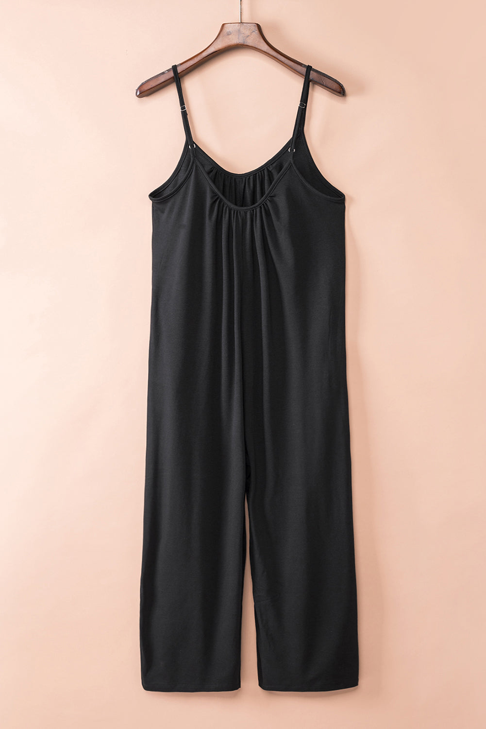 Spaghetti Straps Wide Leg Pocketed Jumpsuits