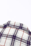 Oversized Plaid Pattern Shacket with Slits