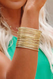 Luxury Heavy Metal High Quality Open Wire Bracelet