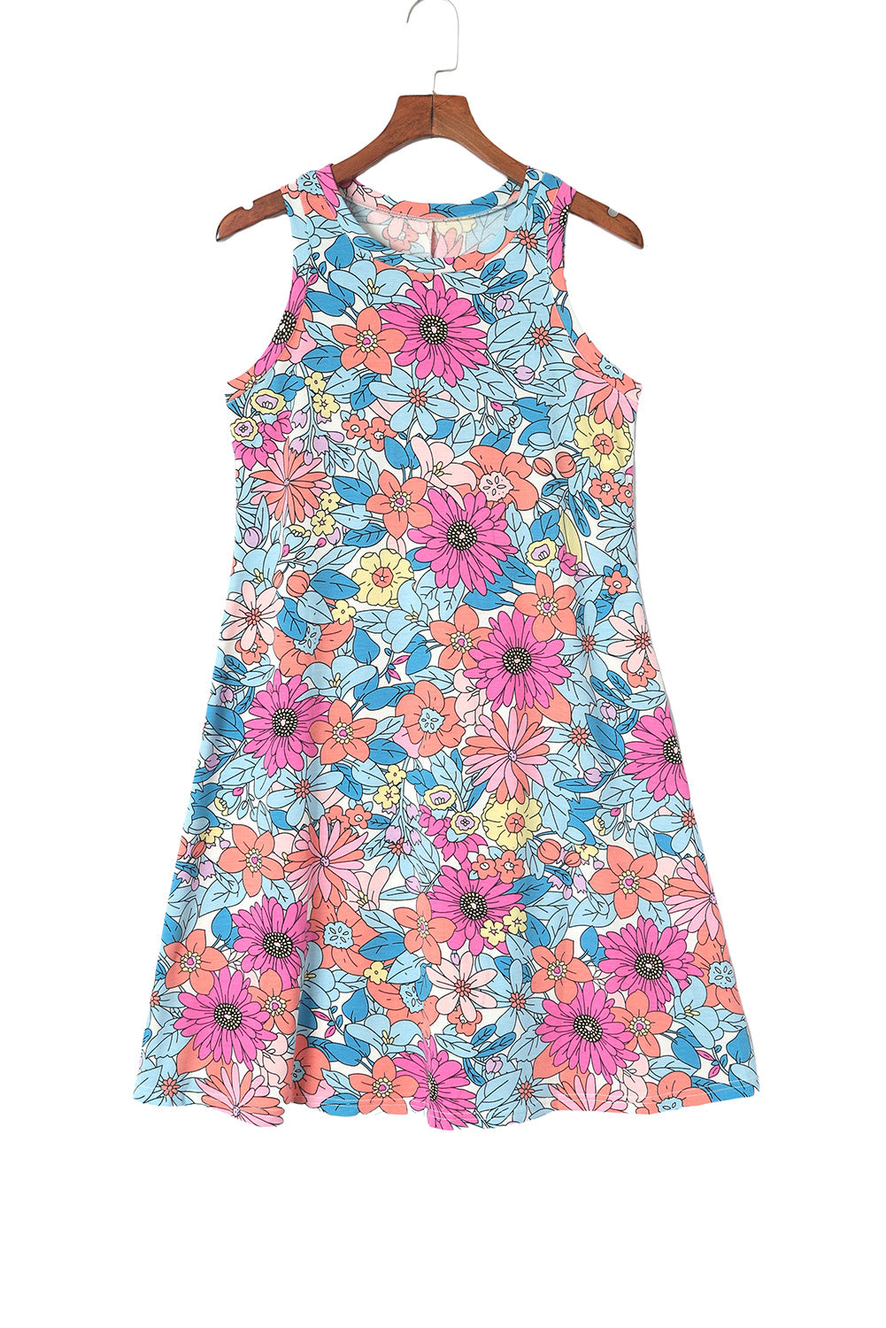 Floral Print Smocked Tank Top