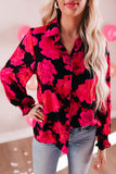 Blooming Allover Puff Sleeve Shirt