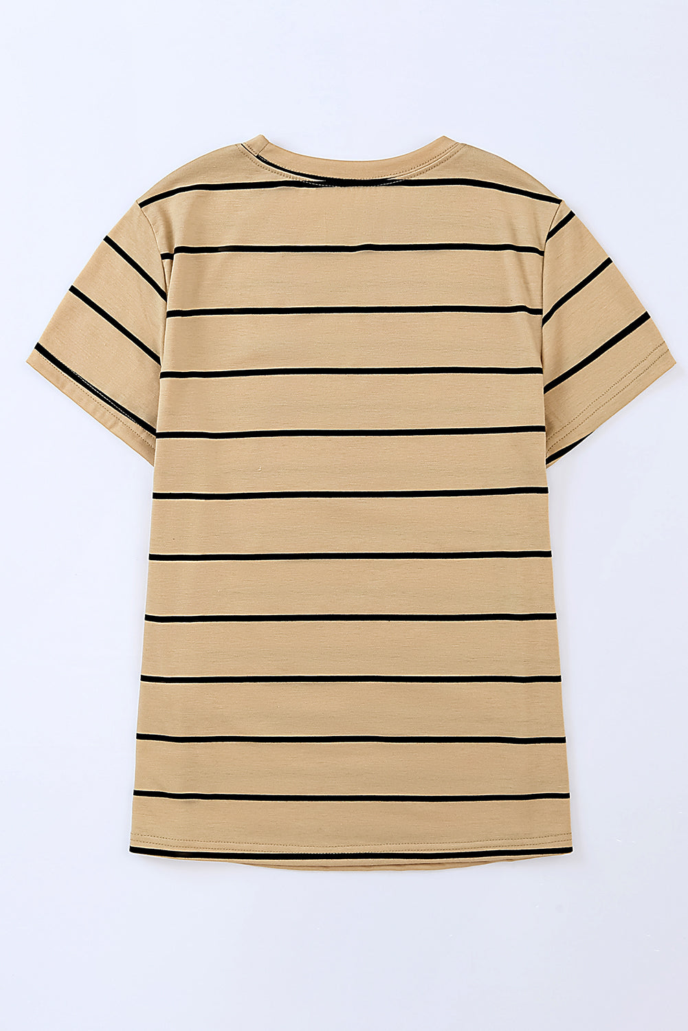 Round Neck Striped Print T-shirt