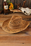 Hollow-out Straw Cowboy Hat