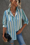 Sweet Enough Striped Button Up Top