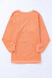 Sweat-shirt graphique SPICY GIRL en cordon orange 