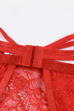 Lace Strappy Garter Belt with Thong