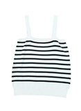 Striped Tube Spaghetti Strap Knitted Tank Top