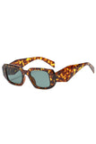 Amber Retro Square Frame Sunglasses