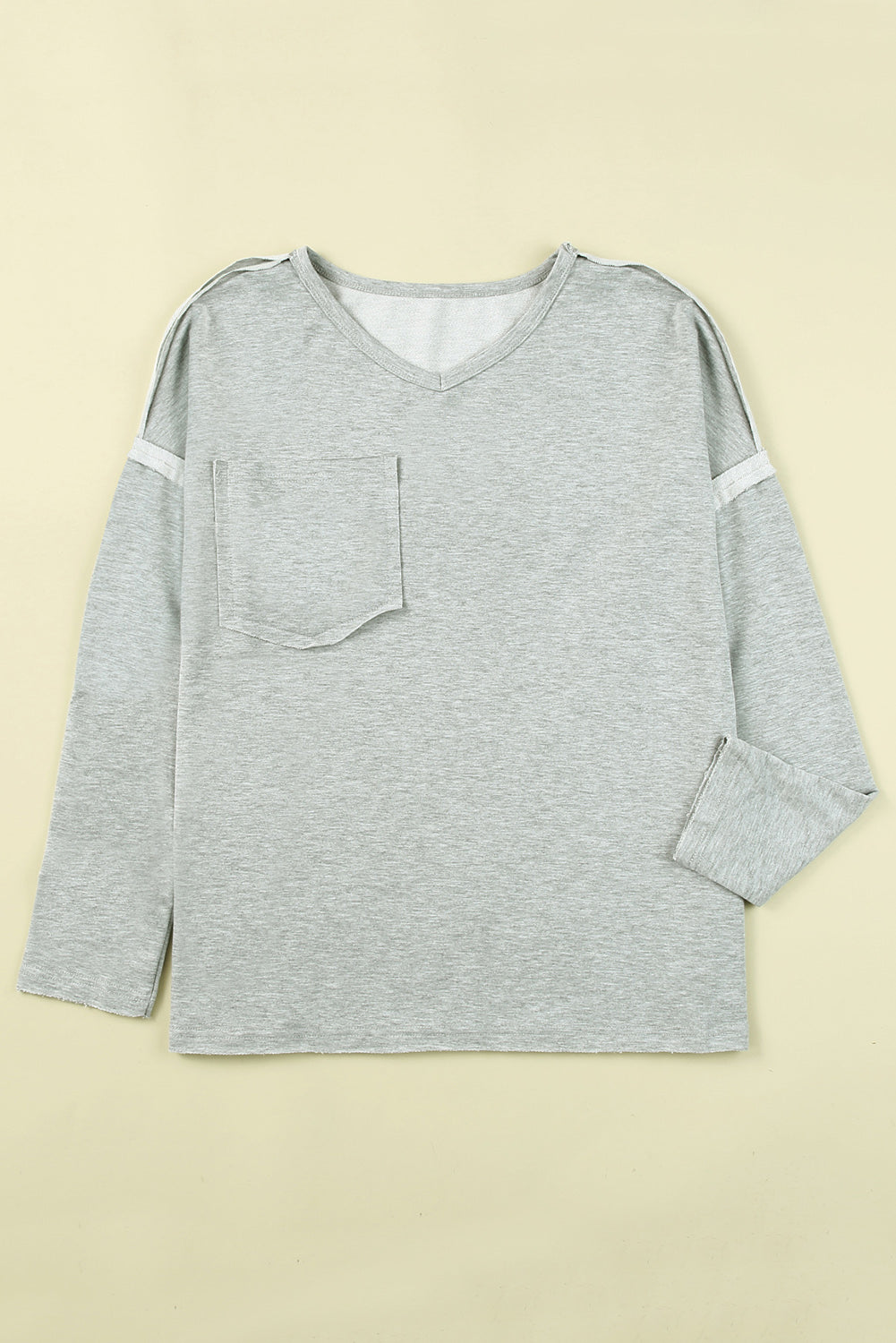 Pocketed Oversized Drop Sleeve Top