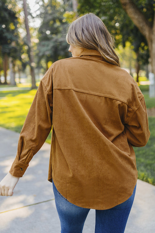 Corduroy Button Pocket Shirt