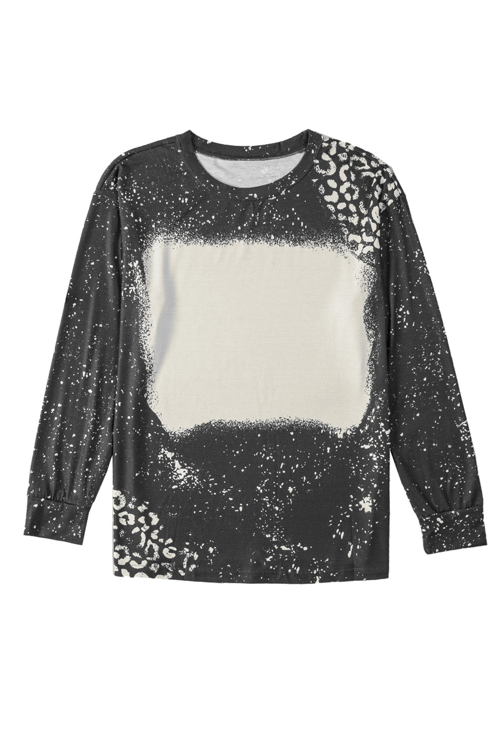 Retro Bleached Leopard Spot Pullover