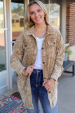 Vintage Distressed Mineral Wash Oversized Shacket