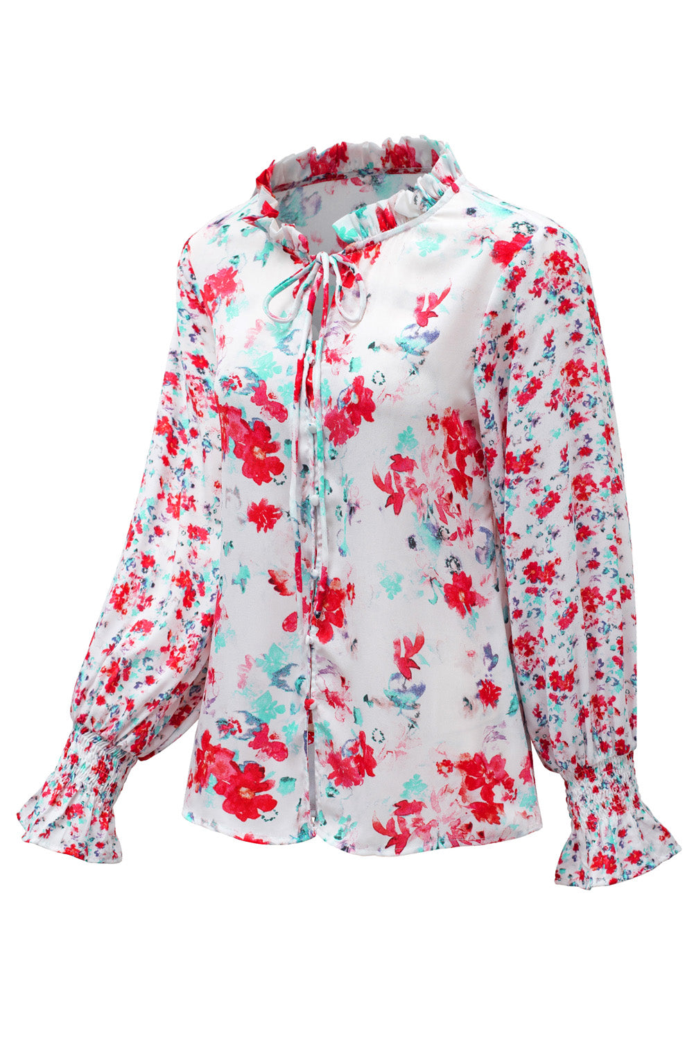 Blouse smockée florale Cakewalk 