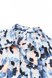 Abstract Print Buttoned Long Sleeve Shirt