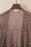 Loose Knitwear Kimono with Slits