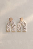 Neutral Animal Print U Shaped Earrings