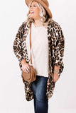 Plus Size Draped Open Front Cardigan