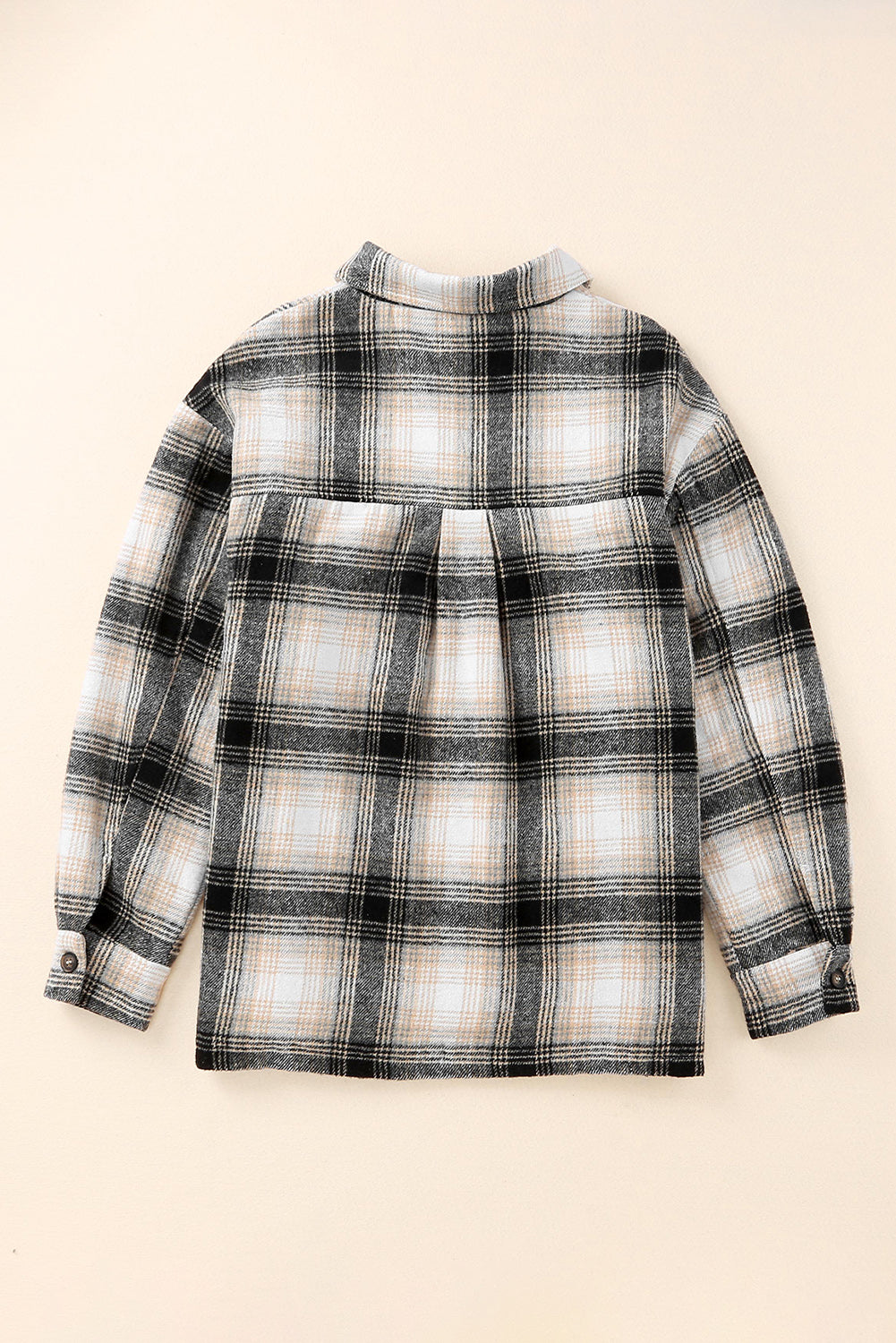 Vintage Plaid Fleece Lining Jacket