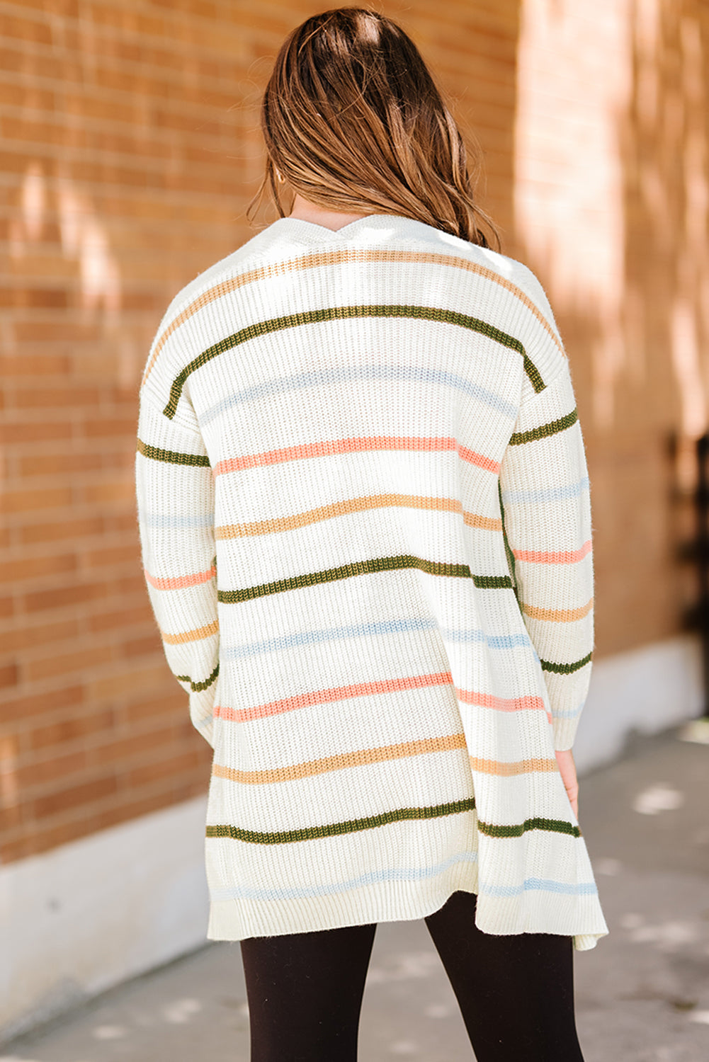 Rainbow Striped Cardigan