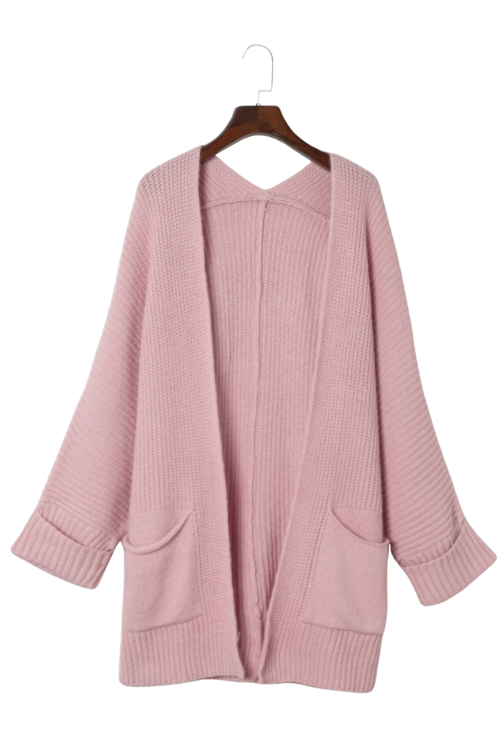 Oversized Fold Over Sleeve Sweater Cardigan