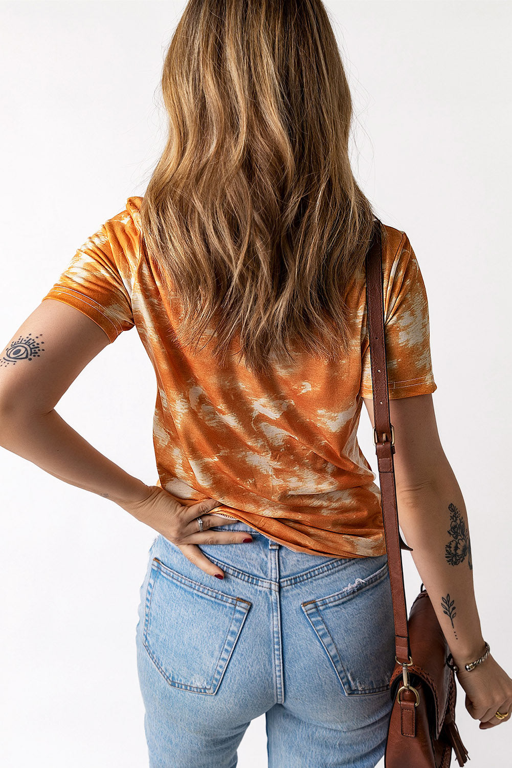 Tie Dye Crew Neck Short Sleeve T-Shirt