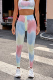 2pcs Tie Dye Yoga Bra and High Waist Leggings Set