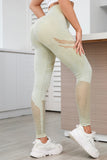 Pointelle Hollow Out Butt Lifting High Waist Yoga Pants