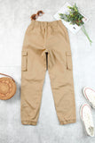 Casual High Waist Cargo Joggers