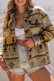 Western Aztec Print Jacket