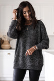 Glittering Long Sleeve Tunic Sweater