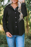 Textured Buttons Pocketed Shirt