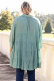 3/4 Sleeve Plus Size Tunic Top