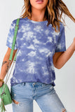 Tie Dye Crew Neck Short Sleeve T-Shirt