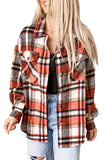 Chest Pockets Flannel Plaid Shacket