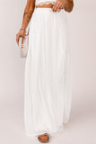 High Waist Maxi Skirt with Split