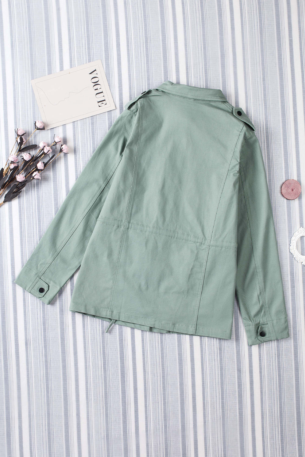 Four Pockets Zipper Closure Jacket