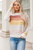 Stripe Long Sleeve Round Neck Sweater